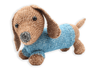 DIY Knitting Kit, Ria Dachshund – Dog Knitting Kit (30 cm Length)- 2.5 mm Knitting Needles NOT Included