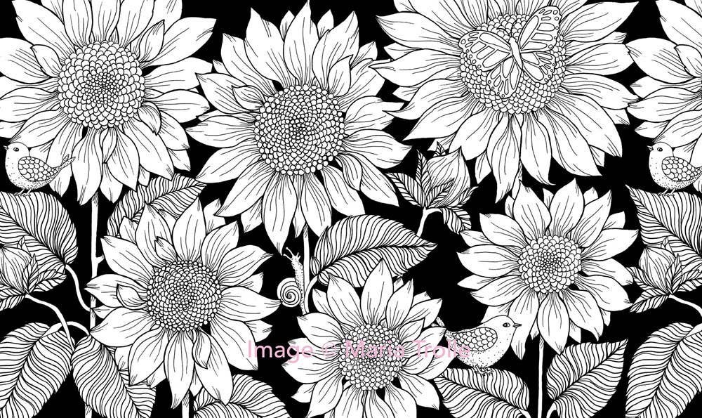 Twilight Garden Coloring Book – Hardcover Coloring Book by Maria Trolle (96 Pages)