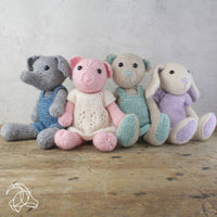 DIY Knitting Kit Chloe Hare – Animal Doll Knitting Kit (25 cm Height)- 3 mm Knitting Needles NOT Included