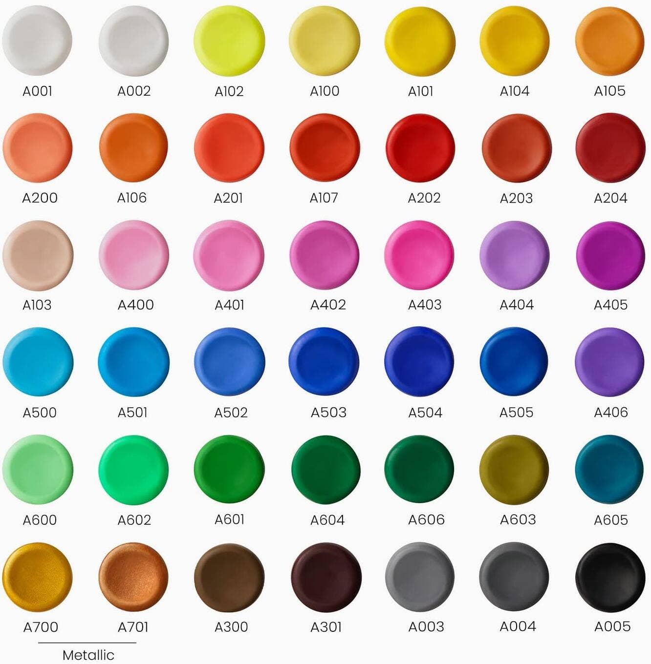 Arteza Oven Bake Clay Set 42 Colors (1oz each) with Tools and Accessories – Polymer Clay Craft Kit