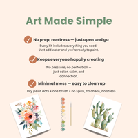 All-In-One Beginner Watercolor Kit Butterflies – 8x10 Painting Set, Breathe People