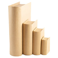Paper Mache Book-Shaped Boxes, Set of 4 Nesting Decorative Boxes for Crafts & Gifts