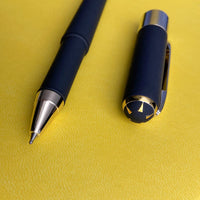 Monaco Black Ballpoint Pen (Single Pen) – Soft Touch 0.5mm Black Ink, BV by Bruno Visconti