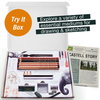 Art & Graphic Try It Box – Dry Mediums Assortment Set, by Faber-Castell