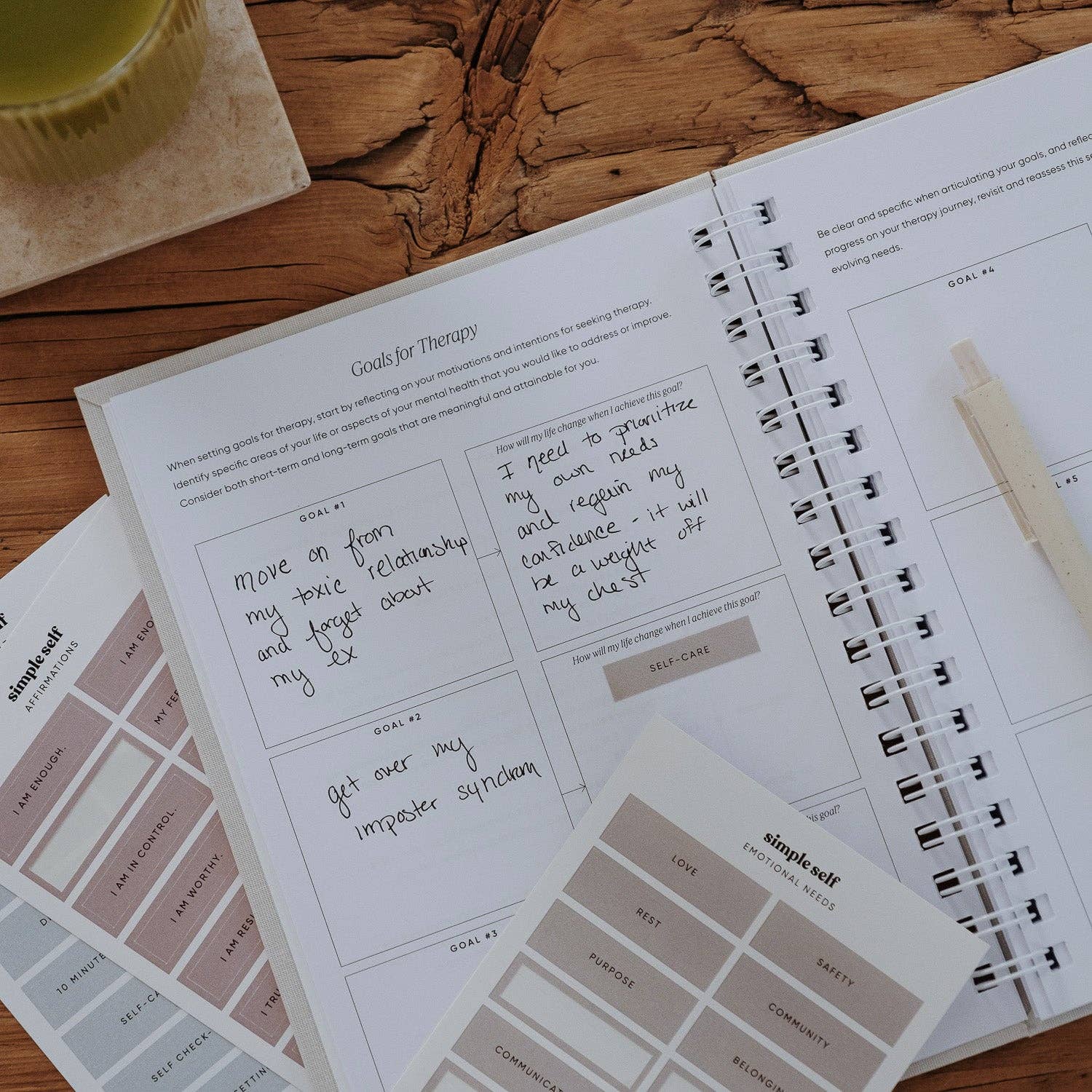 The Therapy Companion by Simple Self, Guided Therapy Journal for Session Notes, Reflection & Personal Growth