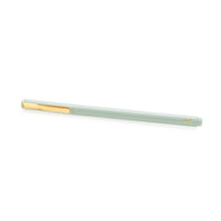 Felt Tip Pen, Office Green (Single Pen) – Black Ink Writing Pen with Gold Clip