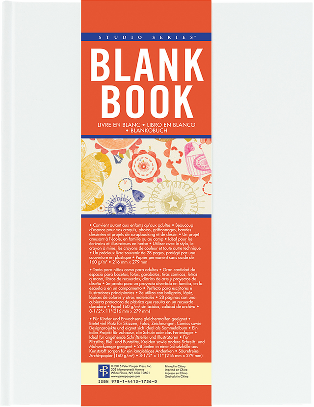 Studio Series Blank Book 8.5 x 11 – 28 Pages Archival Blank Sketchbook