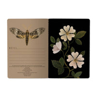 Night Garden Notebook – Ruled Journal 8.27 x 5.83 in, 40 Pages, BV by Bruno Visconti