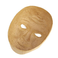Paper Mache Blank Face Mask – 8" DIY Craft & Expression Mask