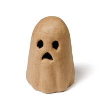 Paper Mache Halloween Ghost – 5-1/4" Unfinished No-Face Cutout DIY Craft Figure