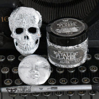Prima Marketing Art Ingredients Metal Flakes Silver – 30g Craft Flakes Jar
