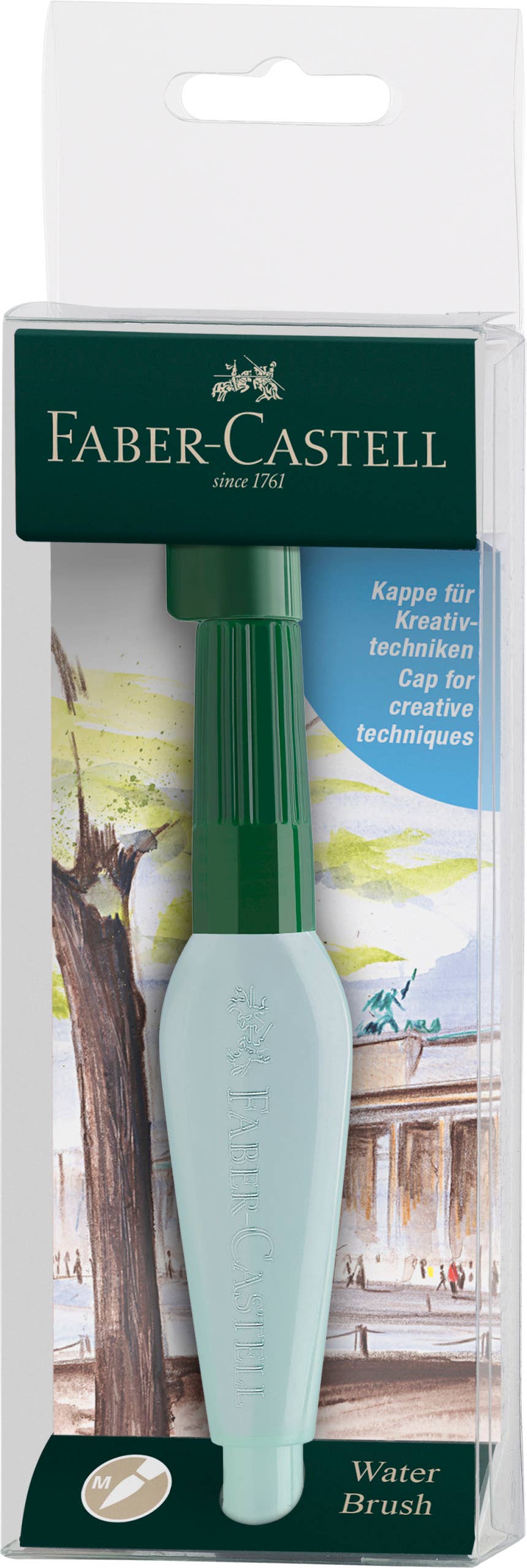 Art & Graphic Refillable Water Brush – Medium Water Tank Paint Brush, Faber-Castell