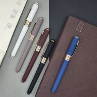 White Ballpoint Pen (Single Pen) – Soft Touch 0.5mm Black Ink, BV by Bruno Visconti Monaco