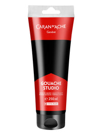 Caran d’Ache Black Gouache Paint Tube 250ml – Water-Based Gouache Paint