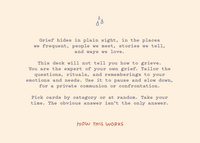 Sitting With Sadness Deck – Grief Reflection & Emotional Processing Prompt Cards