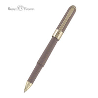 Monaco Glitter Grey Ballpoint Pen (Single Pen) – Soft Touch 0.5mm Black Ink, BV by Bruno Visconti