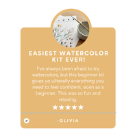 All-In-One Beginner Watercolor Kit Butterflies – 8x10 Painting Set, Breathe People