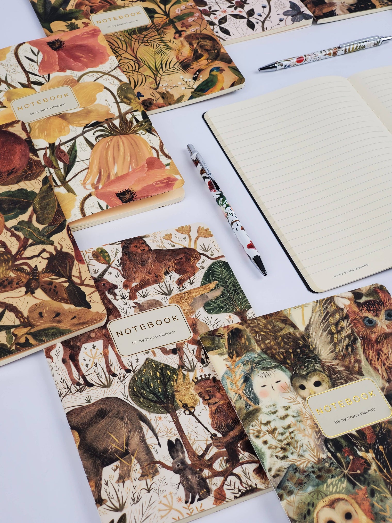 Soft Petals Notebook – Ruled Journal 8.27 x 5.83 in, 40 Pages, BV by Bruno Visconti