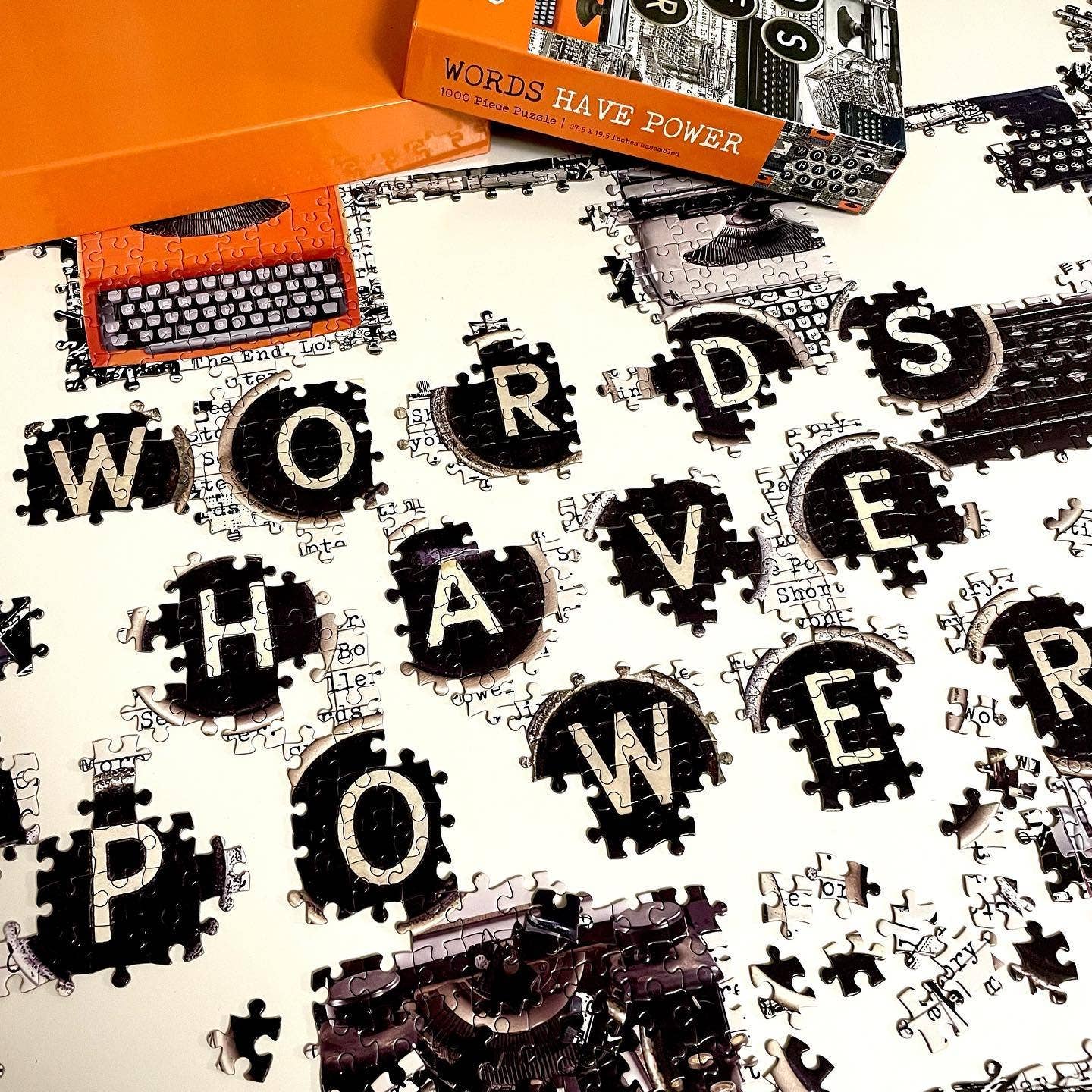 Words Have Power Puzzle – 1000 Piece Jigsaw Puzzle (27.5 x 19.5 in)