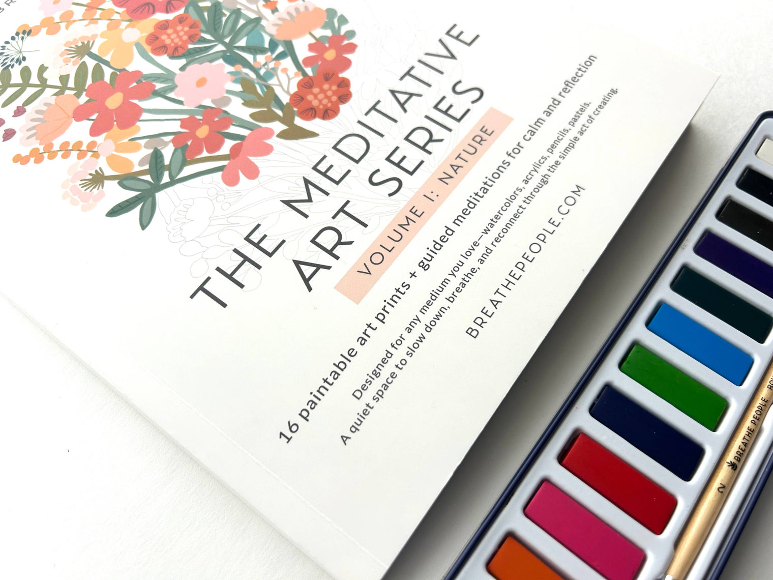 Meditative Art Book – 16 Pages Guided Creative Ritual Coloring & Reflection Workbook