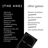 {THE AND} Couples Edition Card Game – 199 Deep Conversation Questions for Couples, Connection & Meaningful Communication