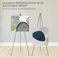 64" Sign Easel Stand – Portable Tripod Display for Signs, Posters & Canvas, by Artify
