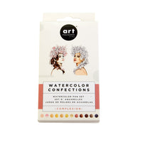 Art Philosophy Watercolor Confections – Complexion Watercolor Paint Set (12 Colors Tin)