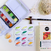 Art Philosophy Watercolor Confections – Terrain Watercolor Paint Set (12 Colors Tin)