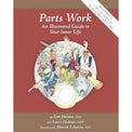 Book cover of 'Parts Work: An Illustrated Guide to Your Inner Life' with colorful illustration on a red background