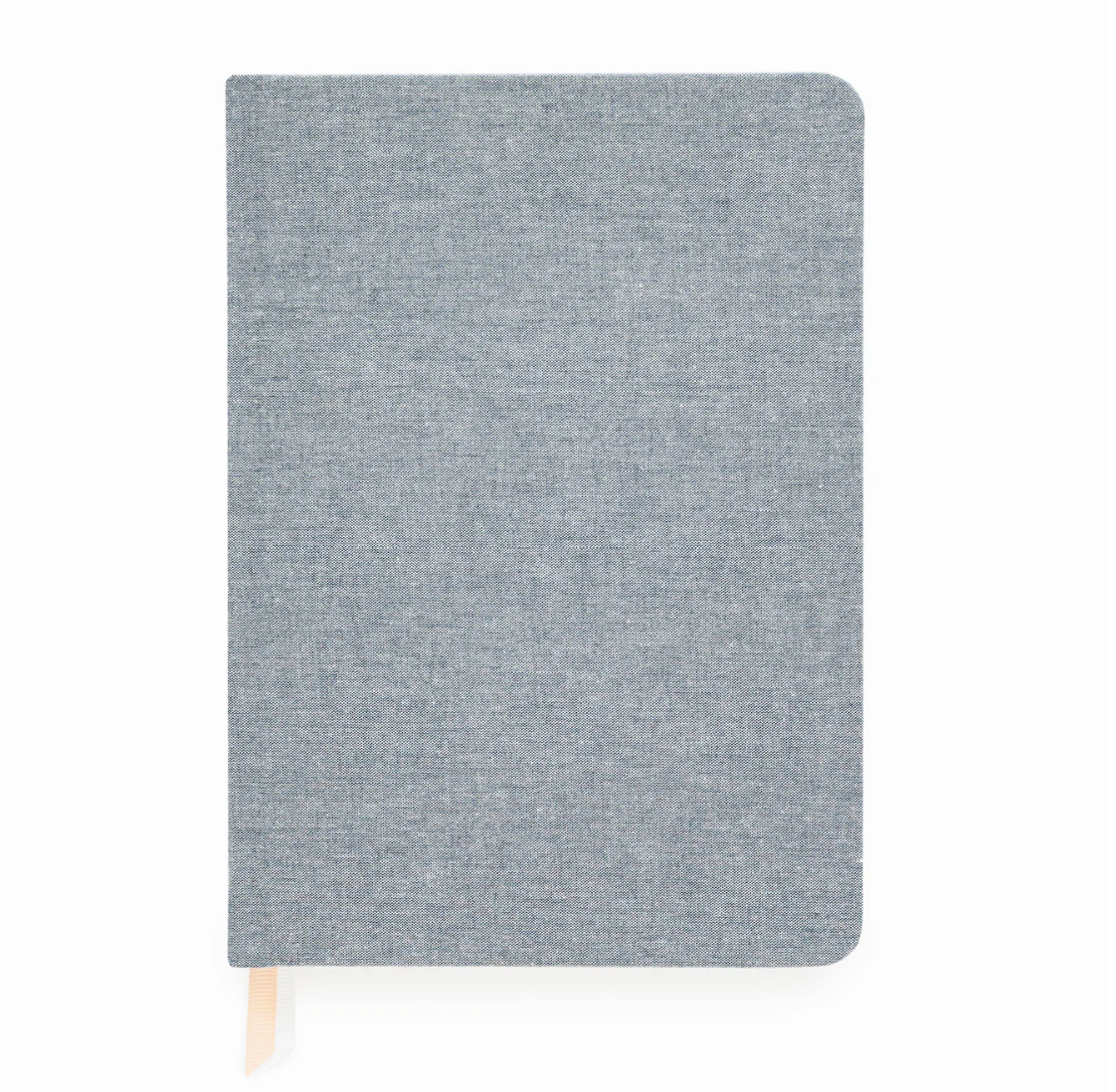 Tailored Journal, Chambray – Hardcover Lined Notebook with Gold Foil Interior & Ribbon Bookmark
