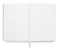Tailored Journal, Chambray – Hardcover Lined Notebook with Gold Foil Interior & Ribbon Bookmark