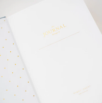 Tailored Journal, Chambray – Hardcover Lined Notebook with Gold Foil Interior & Ribbon Bookmark