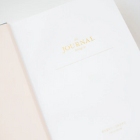 Tailored Journal, Flax Stripe – Hardcover Lined Notebook with Ribbon Bookmarks