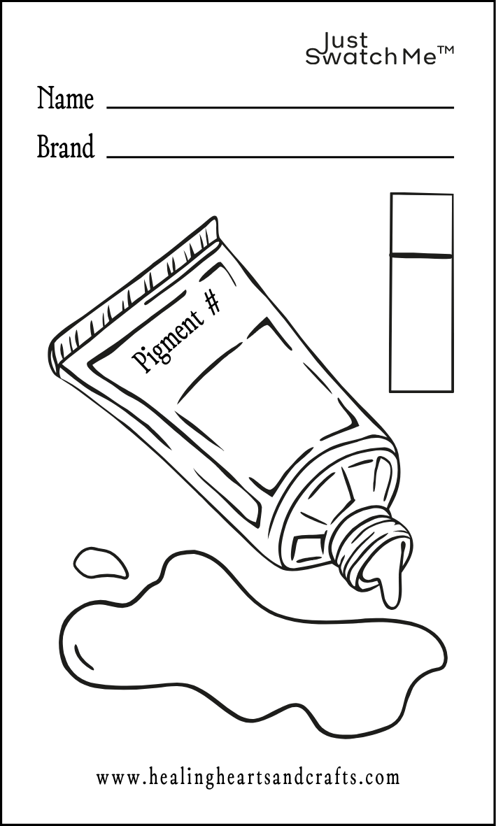 Just Swatch Me™ - Paint Swatch Card Template (Digital Downloads_ Style 09)