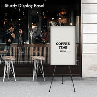 Adjustable Double-Tier Easel Stand – 22"–66" Black Portable Tripod Display with Carry Bag, by Artify