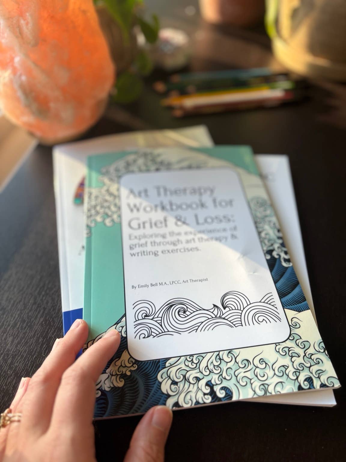 Art Therapy Workbook for Grief & Loss: Exploring the Experience of Grief through Art Therapy & Writing Exercises by Emily Bell, Guided Reflection & Mindfulness Workbook