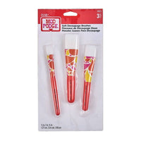Mod Podge Soft Decoupage Brush Set – 3 Piece (Smooth Finish Application Brushes)