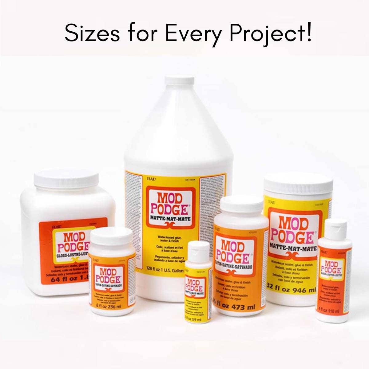 Mod Podge Gloss – All-in-One Glue, Sealer & Finish (Clear Gloss Formula)