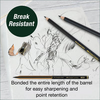 Faber-Castell Pitt Graphite Matte Pencil Sketching Set – 2B, 6B, 10B, 14B