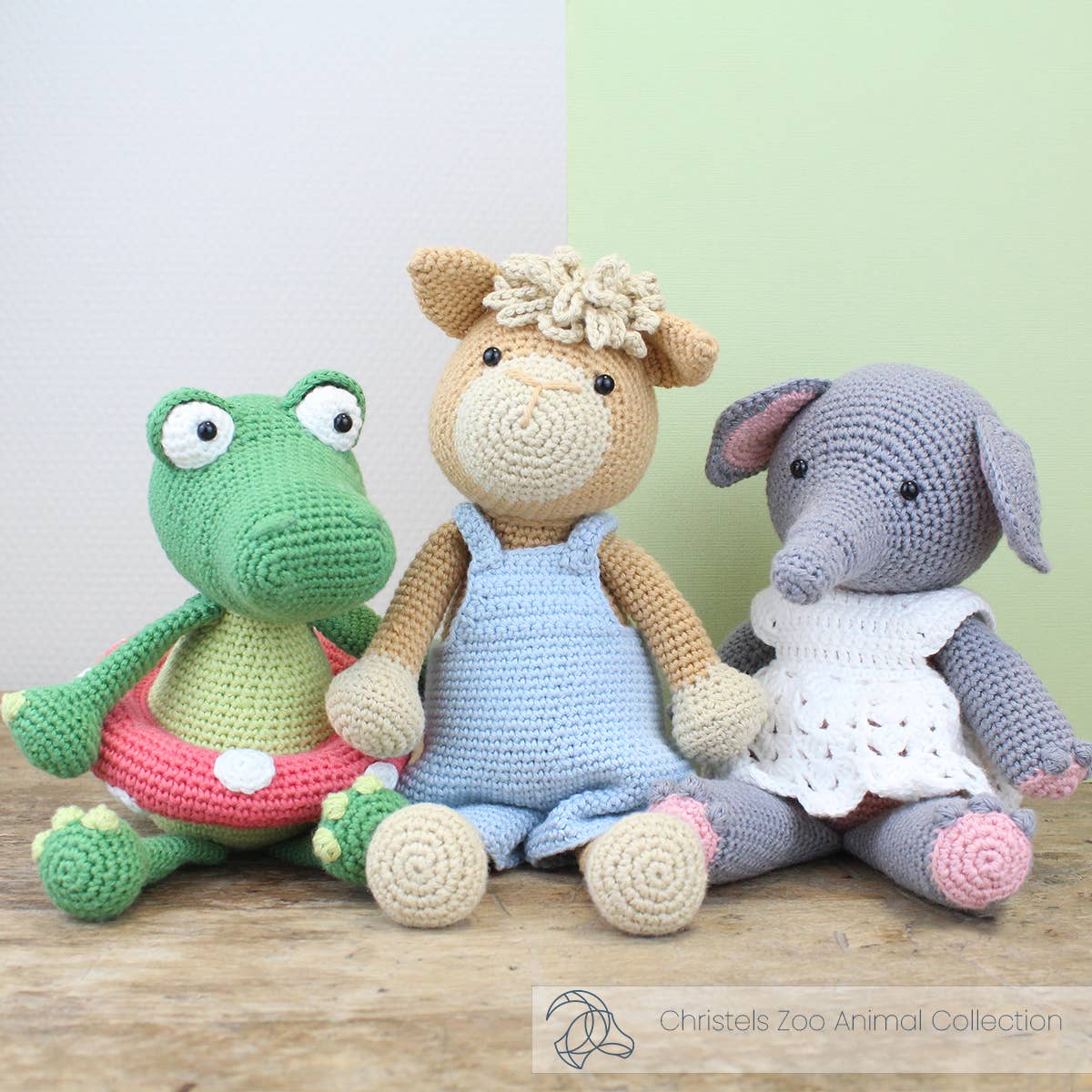 DIY Crochet Kit, Olga Elephant – Amigurumi Crochet Kit (Organic Cotton Yarn)- 2.5 mm Crochet Hook NOT Included