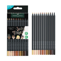 Black Edition Color Pencils, Skin Tones – 12 Count Super Soft Colored Pencil Set, Faber-Castell