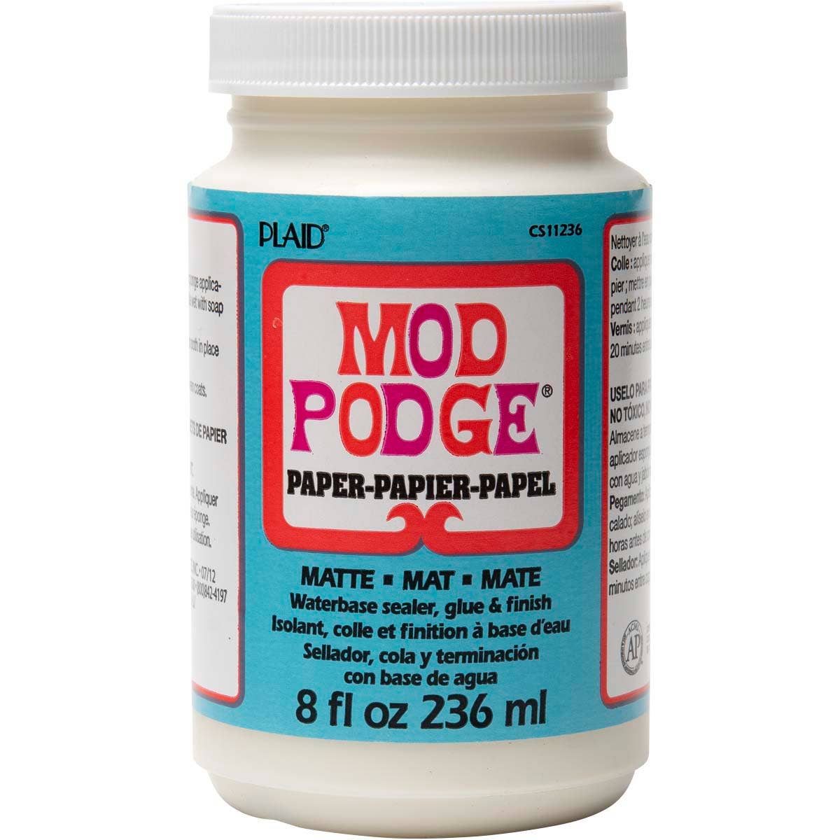 Mod Podge Paper Matte – 8 oz (All-in-One Glue, Sealer & Finish for Paper Crafts)