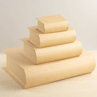 Paper Mache Book-Shaped Boxes, Set of 4 Nesting Decorative Boxes for Crafts & Gifts