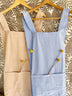 Cross Back Cotton Apron – Adult, One-Size-Fits-Most (Easy-On, No-Tie Design)
