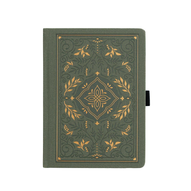 Storybook in Vintage Olive Lined Notebook by Archer & Olive, A5 Linen Journal with 160 gsm Lined Pages