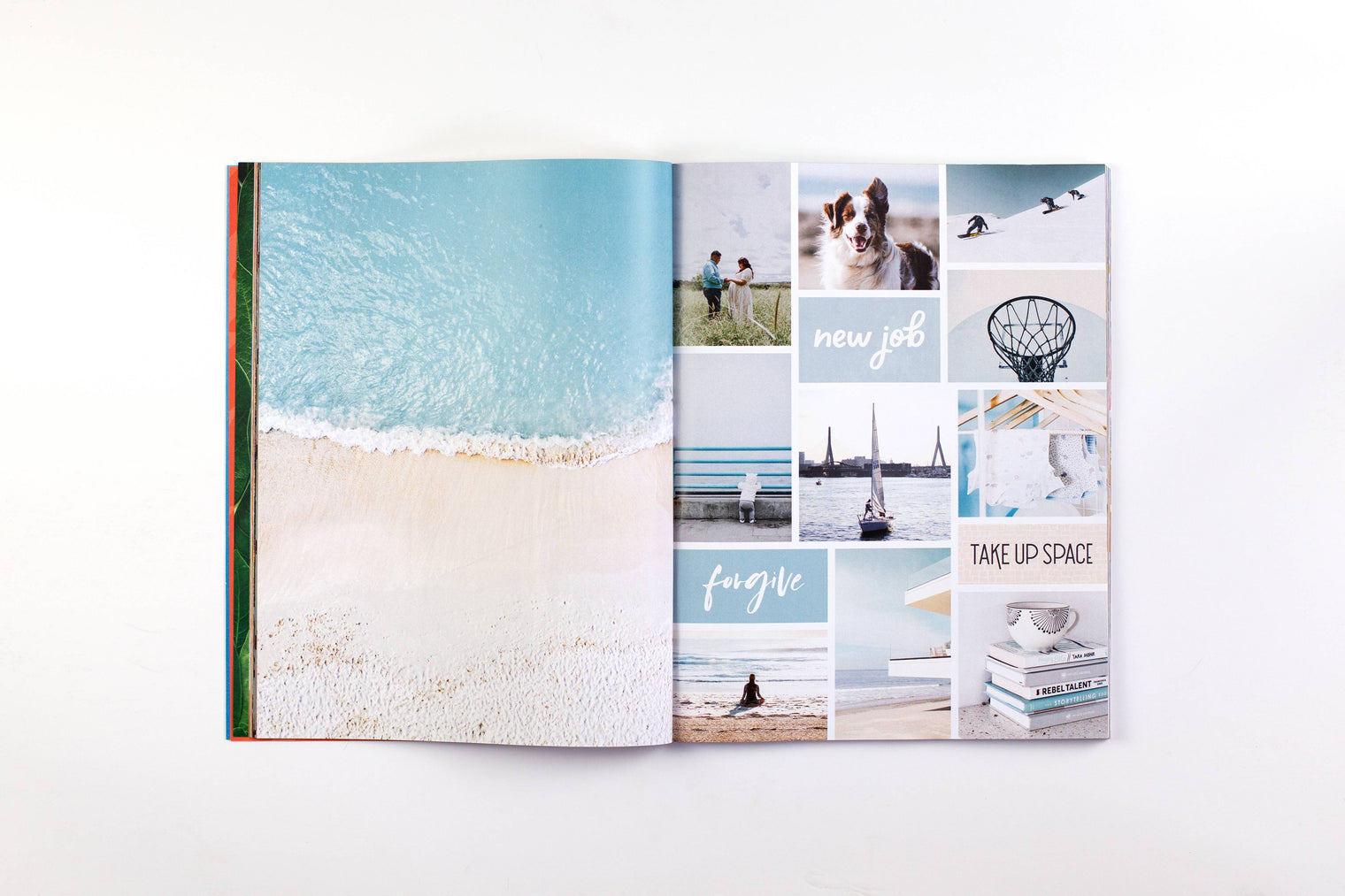The Vision Board Book – 700+ Words & Images Vision Board Kit by Free Period Press