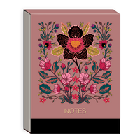 Pocket Notepad Renaissance Clay by Punch Studio, Mini Notepad with Gold Foil Accents & Magnetic Closure