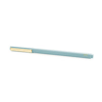 Felt Tip Pen, Slate Blue (Single Pen) – Black Ink Writing Pen with Gold Clip