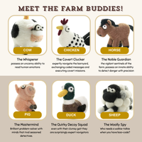 DIY Needle Felting Farm Collection Kit – 6 Farm Animal Craft Kit by Woolbuddy