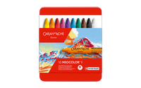 Caran d’Ache Neocolor I Wax Pastels – Set of 10 in Metal Box